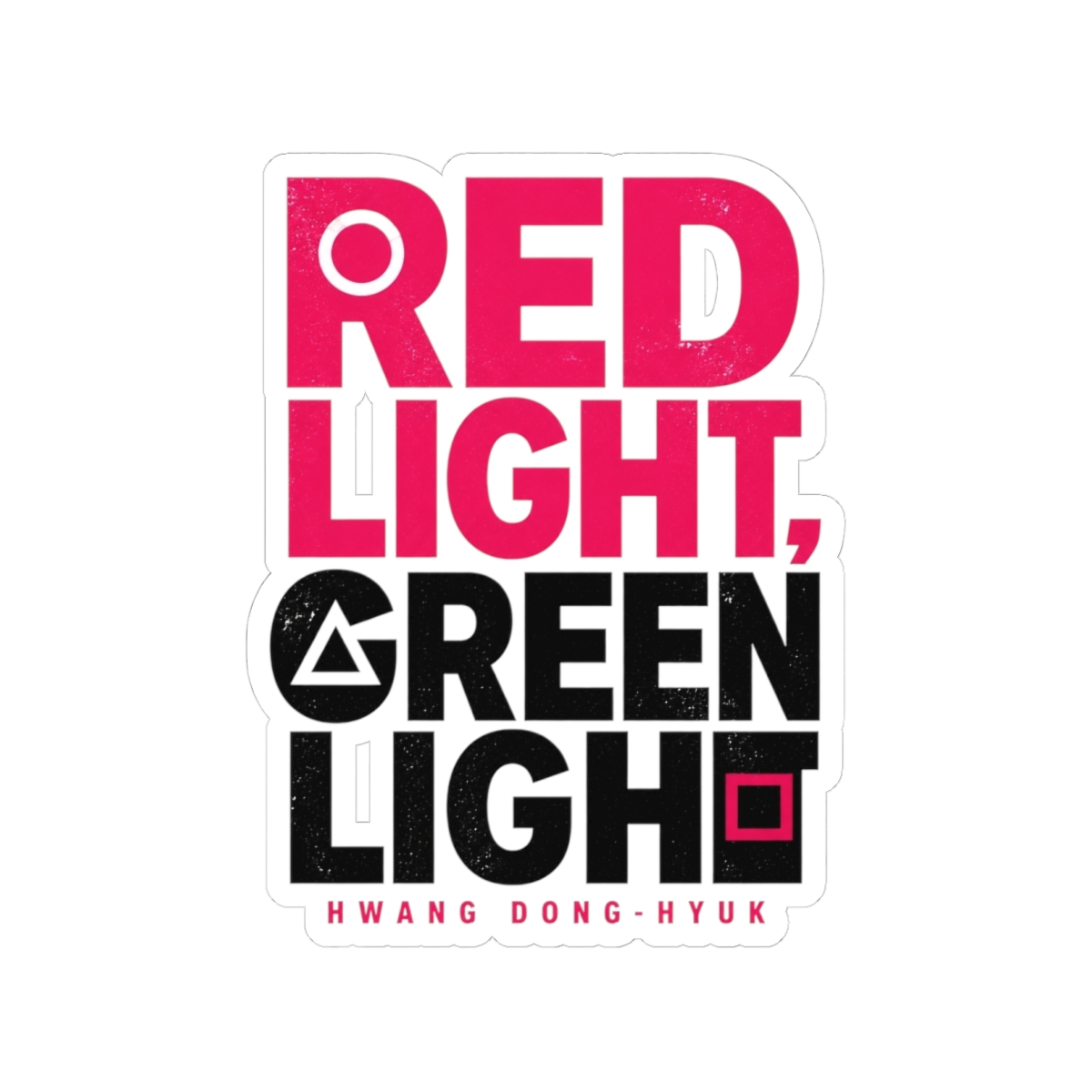 Squid Game "Red Light, Green Light" Sticker - Squid Game official Stickers merch