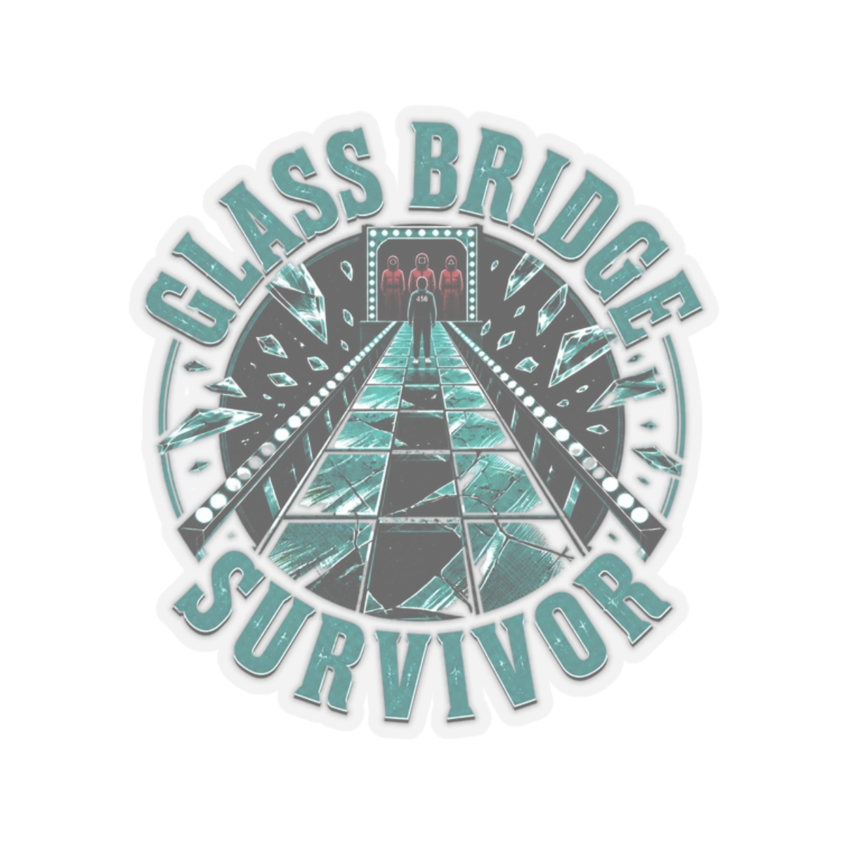 Squid Game "Glass Bridge Survivor" Sticker