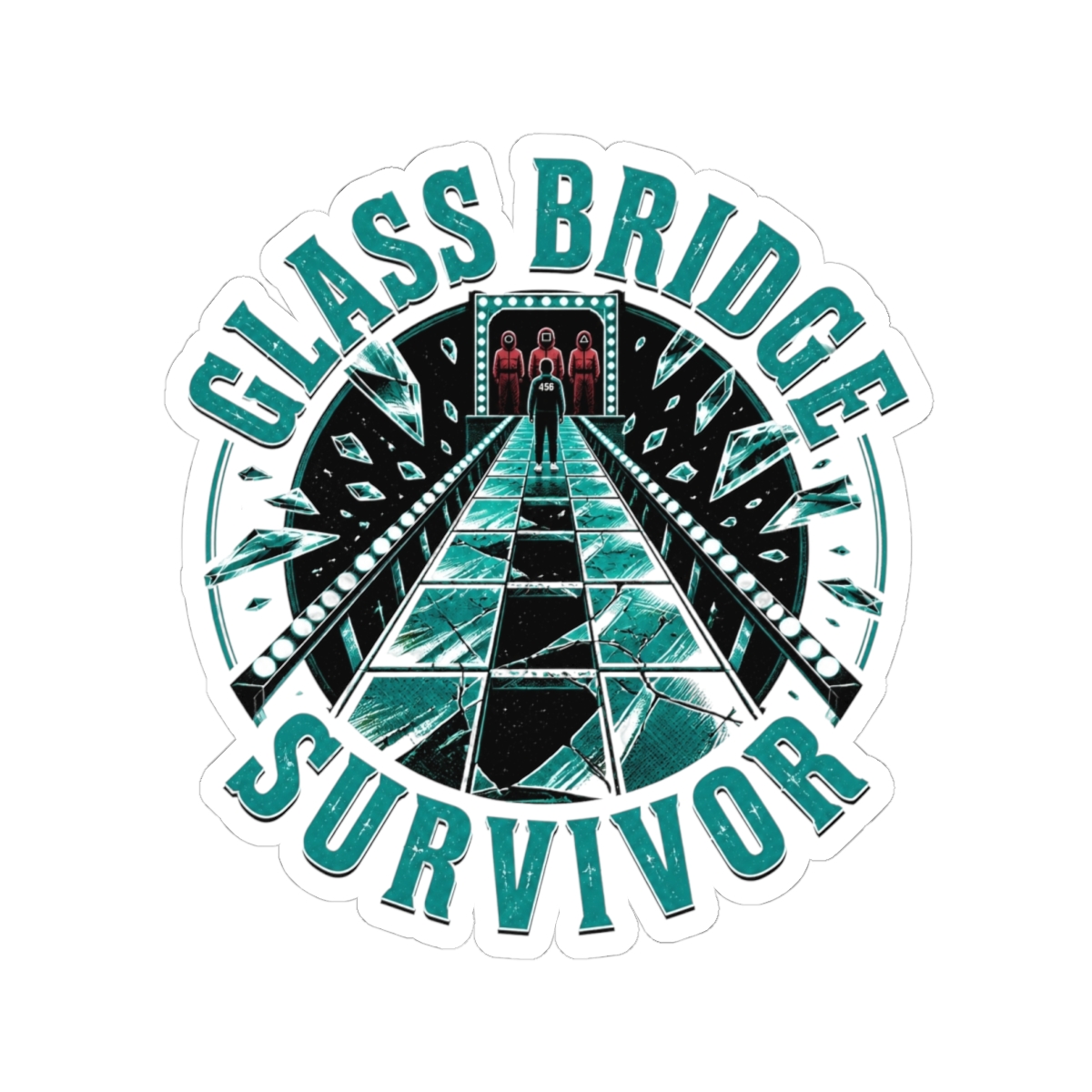 Squid Game "Glass Bridge Survivor" Sticker