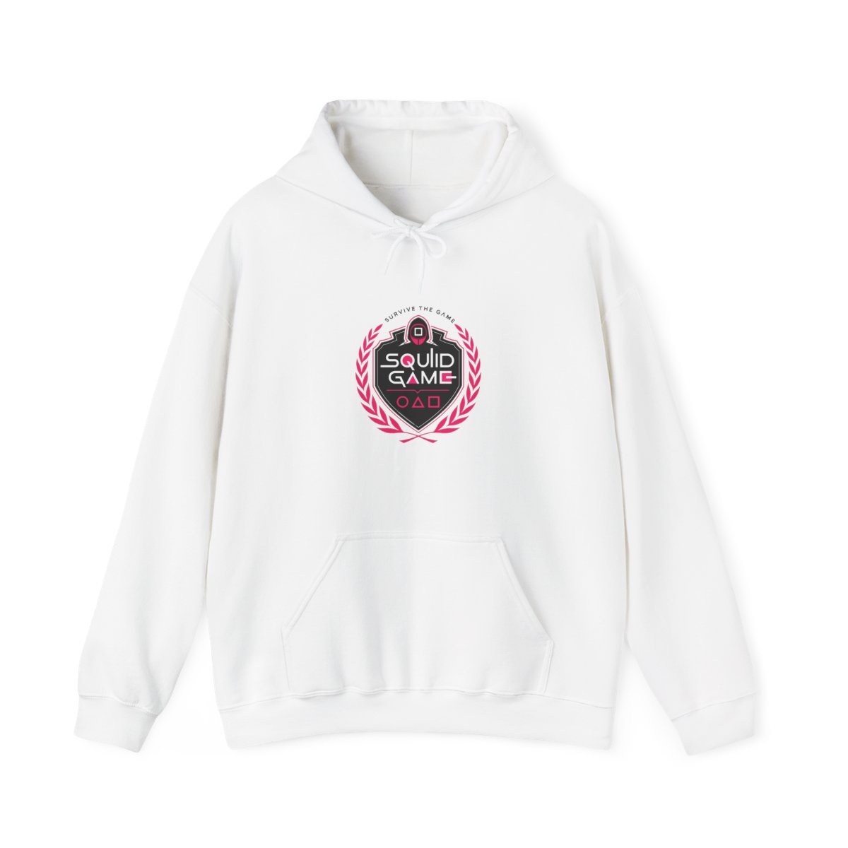 Squid Game " integrates a circle and a triangle, with " Hoodie