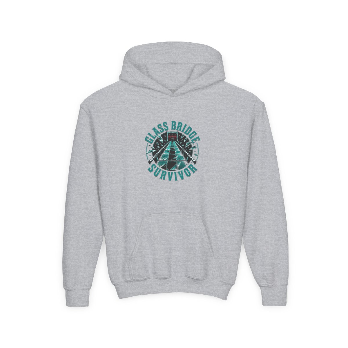 Squid Game "Glass Bridge Survivor" Kids Hoodie - alternate angle 3, merchandise